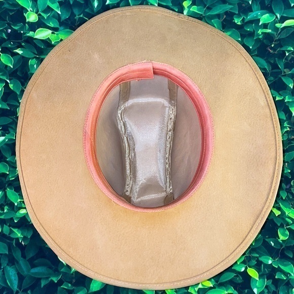 Western Wide Brim Embroidered Cowboy Fedora Hat - Picture 10 of 16